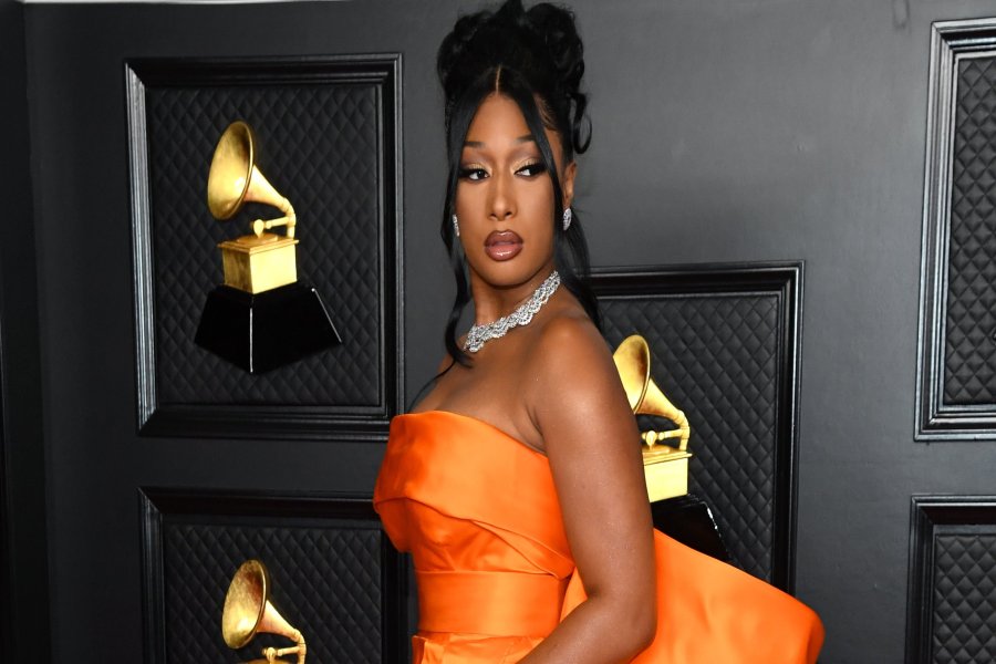 Megan Thee Stallion Orange Dress