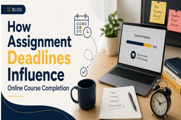 How Assignment Deadlines Influence Online Course Completion