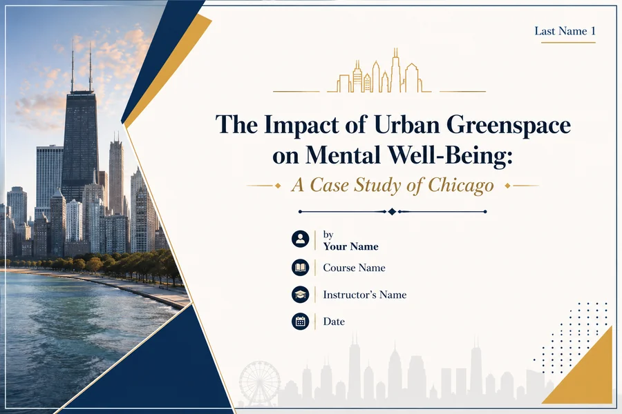Title Page For Chicago Style Paper